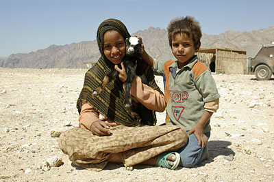 Beduinenkinder, Copyright Stefanie M&ouml;hrle
