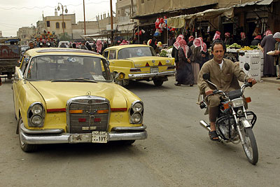Straßenverkehr in Tadmur, Copyright Stefanie Möhrle 